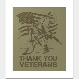 Thank You Veterans Posters and Art